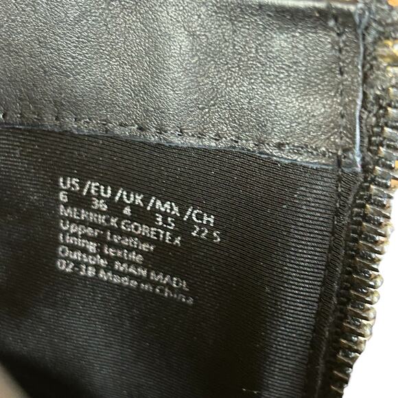 Kenneth Cole Ankle Boots Women Sz 6 Black Leather Merrick Gore-tex Classic Heels - Picture 10 of 11